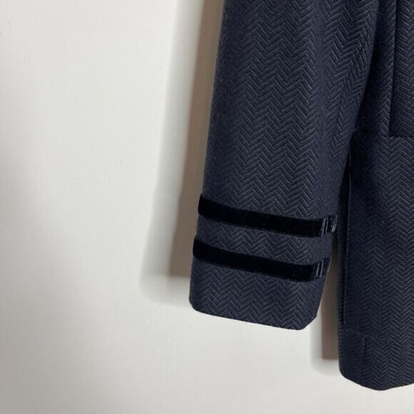 Harve Benard Womens Jacket Size 10 Herringbone Wool Button Up Classic Timeless - Picture 3 of 11